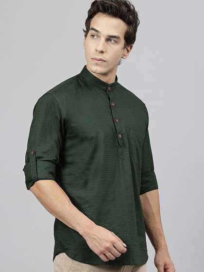 Hancock Pure Cotton Short Kurta