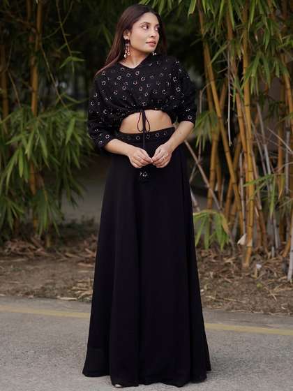 Gerua By Libas Embroidered Sequinned Ready to Wear Lehenga & Choli