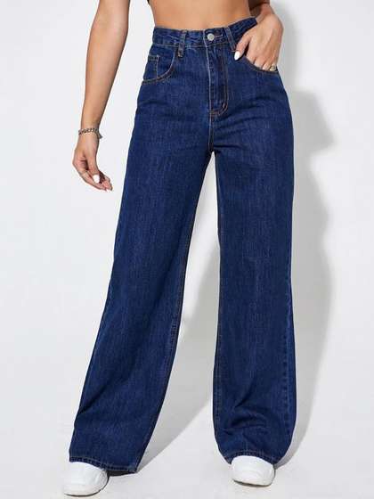 KOTTY Basics Women
                        Jean Straight Fit High-Rise Clean Look
                        Stretchable Cotton Jeans