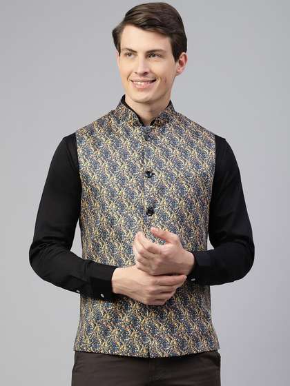 Richlook Woven Design Nehru Jacket