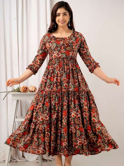 Henal Ethnic
                          Motifs Printed Maternity Ethnic Dress