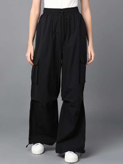 The Roadster
                        Lifestyle Co. Women Solid Baggy Fit Parachute
                        Trouser