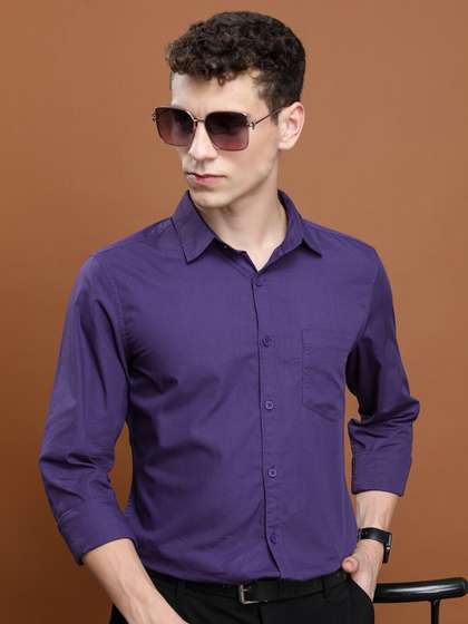 HIGHLANDER Slim Fit Cotton Casual Shirt