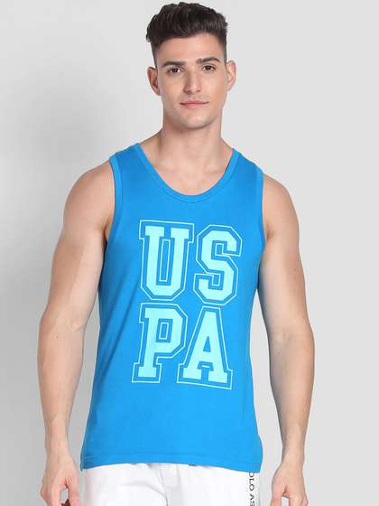 U.S. Polo Assn.
                        Printed Pure Cotton Innerwear Vests IYBD-G01-PL
