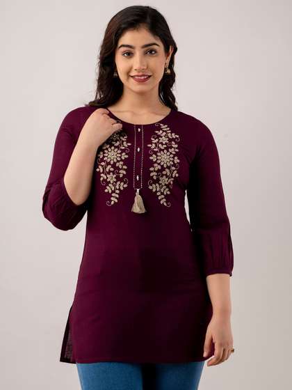 Charu Floral Embroidered Kurti