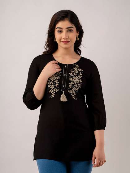 Charu Floral Embroidered Kurti