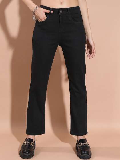 Basics By Tokyo Talkies Women Boyfriend Fit Stretchable Jeans