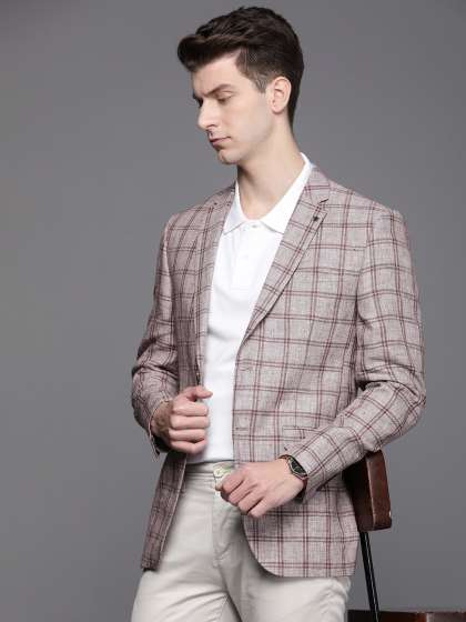 Louis philippe linen blazer new arrivals