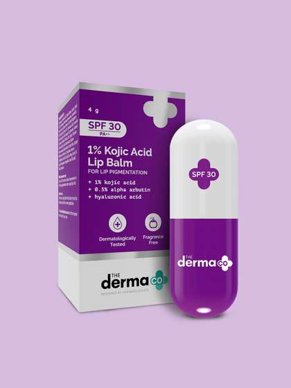 The Derma co. 1%
                          Kojic Acid With Alpha Arbutin & Hyaluronic
                          Acid Lip Balm - 4.5g