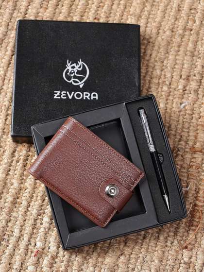 ZEVORA Men Pen &
                    Wallet Leather Accessory Gift Set