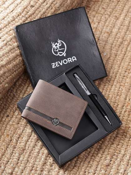 ZEVORA Men Pen &
                    Wallet Leather Accessory Gift Set
