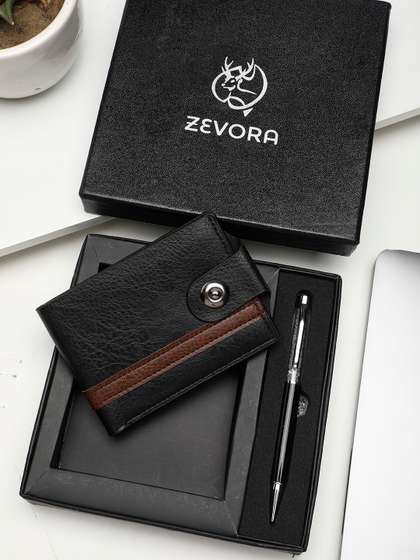 ZEVORA Men Pen &
                    Wallet Leather Accessory Gift Set