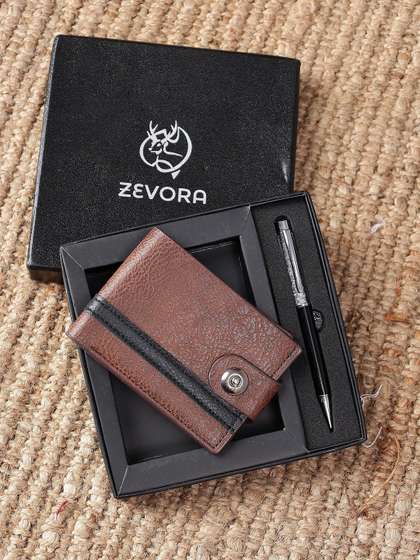 ZEVORA Men Pen &
                    Wallet Leather Accessory Gift Set