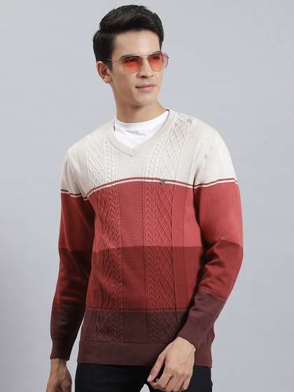 Monte Carlo Colourblocked V-Neck Pullover