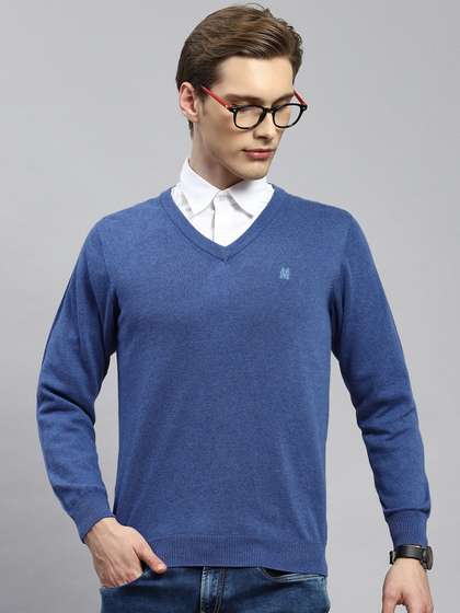 Monte Carlo V-Neck Ribbed Cotton Pullover