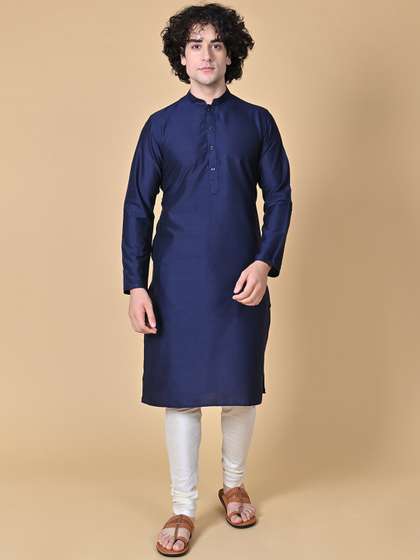 MAAHI FABS Cotton Silk Straight Kurta