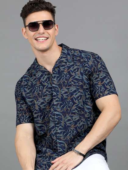 HERE&NOW Floral
                        Printed Cotton Casual Shirt