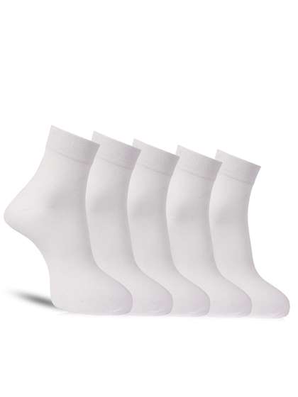Dollar Socks Men Pack Of
                    5 Cotton Above Ankle-Length Socks