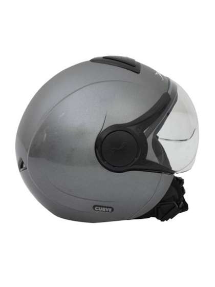 TVS Men Half Face Curved
                    Motorbike Helmet
