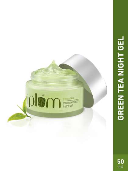 Plum Green Tea Night Gel
                    Cream With Glycolic Acid To Fight Acne For Clear
                    Skin - 50ml