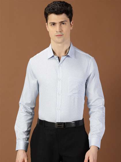 Thomas Scott
                          Classic Slim Fit Micro Ditsy Printed Cotton
                          Formal Shirt
