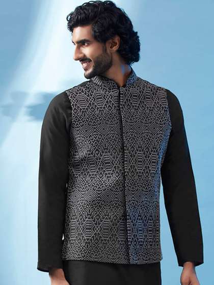 KISAH Embroidered
                        Nehru Jacket
