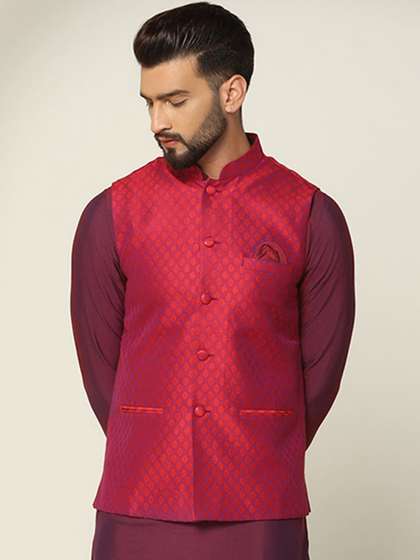KISAH Woven Design
                        Nehru Jackets