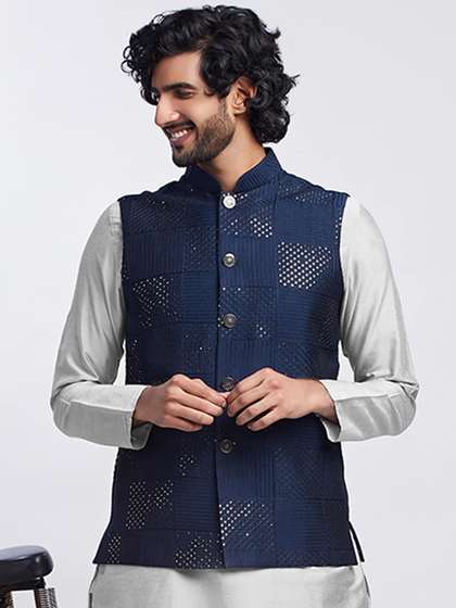 KISAH Embellished Nehru Jacket