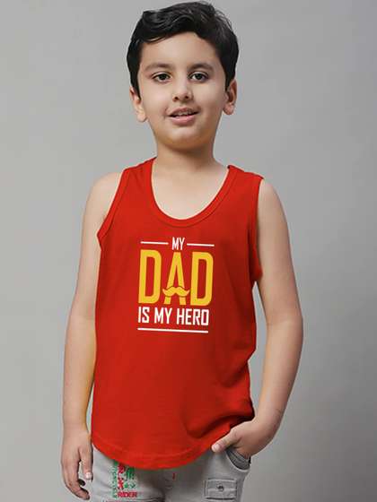 Friskers Boys
                    Typographic Printed Pure Cotton Innerwear Vests