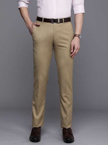 Raymond Men Textured
                        Slim Fit Formal Trousers