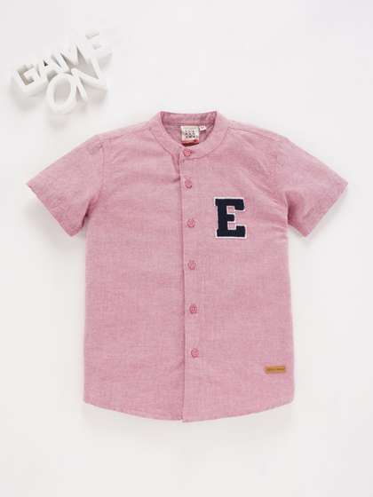 Ed-a-Mamma Boys
                      Regular Fit Opaque Cotton Casual Shirt