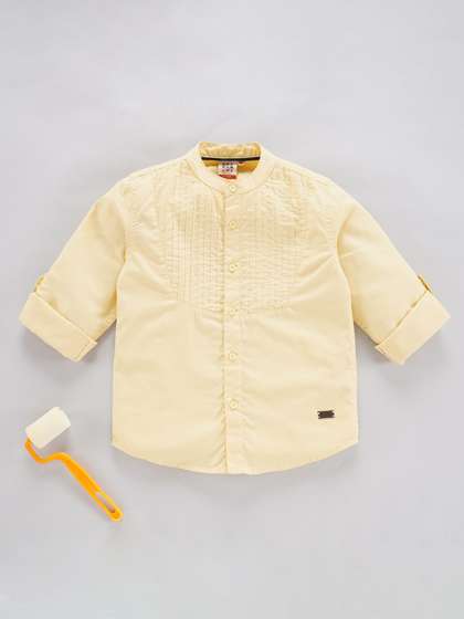 Ed-a-Mamma Boys
                      Regular Fit Opaque Cotton Casual Shirt