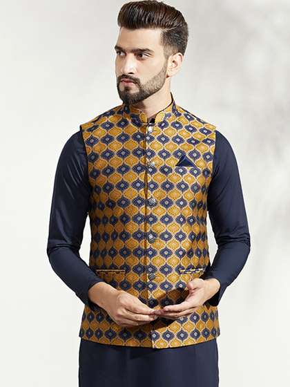 KISAH Woven Design
                      Nehru Jacket