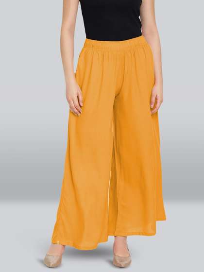 LYRA Mid-Rise Flared Palazzos