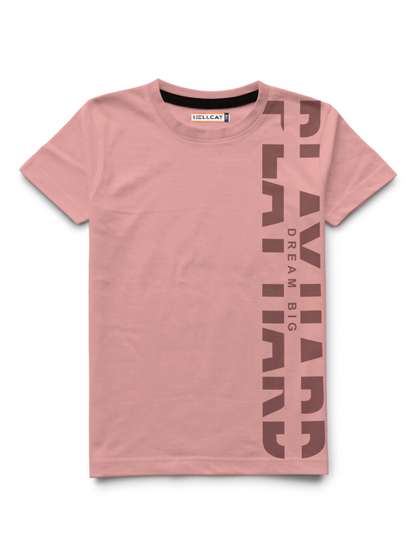 HELLCAT Boys
                      Typography Printed Regular Fit Cotton T-shirt