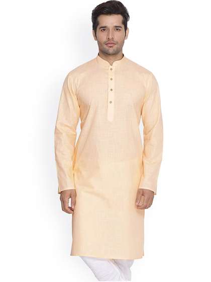 ROYAL KURTA Mandarin Collar Straight Kurta
