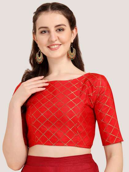 Oomph Woven Design Saree Blouse