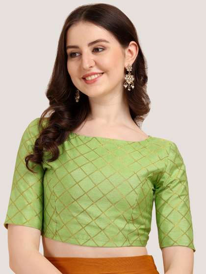 Oomph Woven Design Saree Blouse