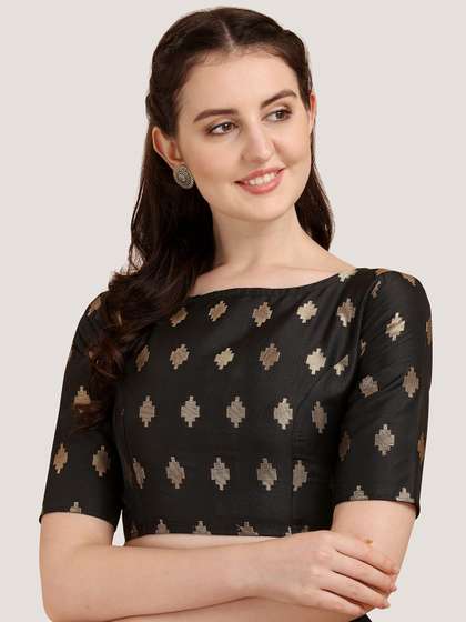 Oomph Woven Design Saree Blouse