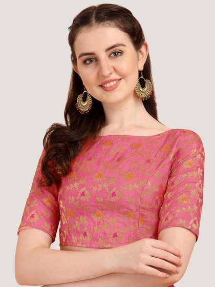 Oomph Woven Design Saree Blouse