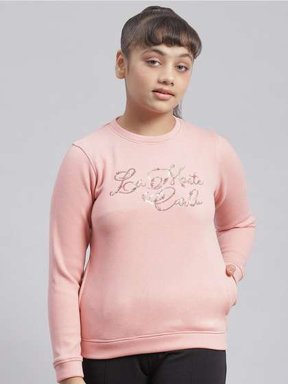 Monte Carlo Girls
                      Typography Embellished Sequined Sweatshirt