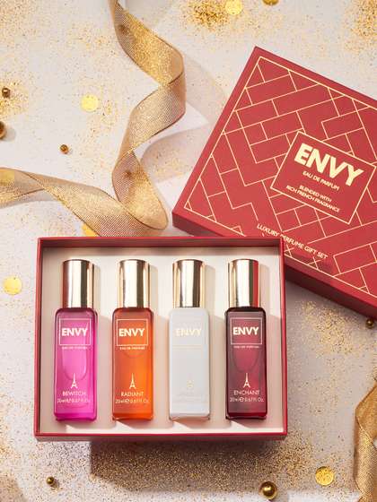 Envy Women Set of 4 Eau
                    De Parfum 20 ml Each - Opulence, Bewitch, Radiant,
                    Enchant