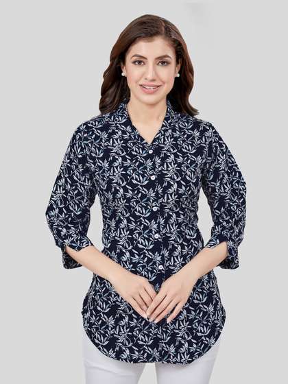 Saree Swarg Floral Printed A-Line Kurti