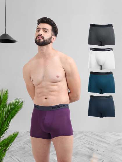 FREECULTR Pack Of 5
                        Mid-Rise Anti-Bacterial Sweat Proof Trunks