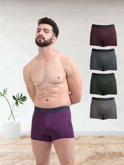 FREECULTR Pack Of 5
                        Mid-Rise Anti-Bacterial Sweat Proof Trunks