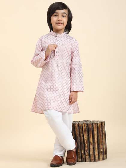 Pro-Ethic STYLE
                    DEVELOPER Boys Ethnic Motifs Printed Regular Kurta
                    With Pyjamas