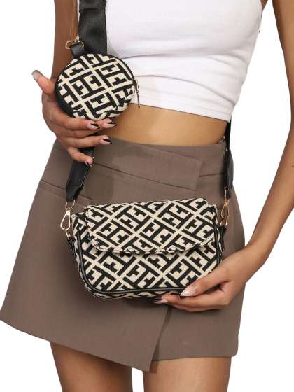 MINI WESST Self Design Structured Sling Bag