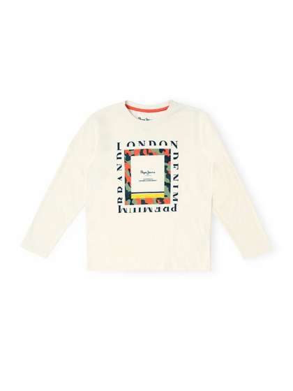 Pepe Jeans Boys Typography Printed Pure Cotton T-Shirt