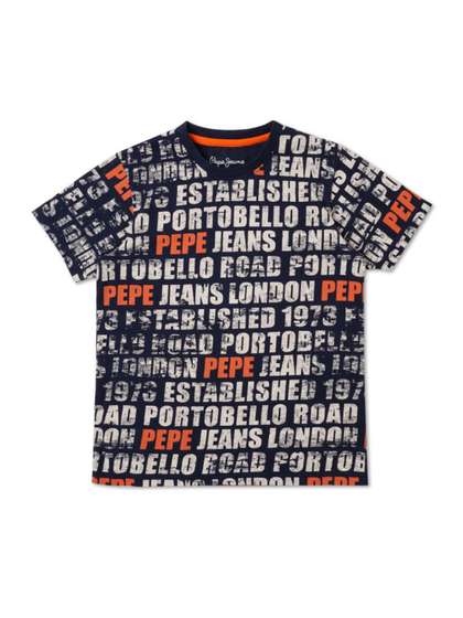 Pepe Jeans Boys Typography Printed Pure Cotton T-shirt