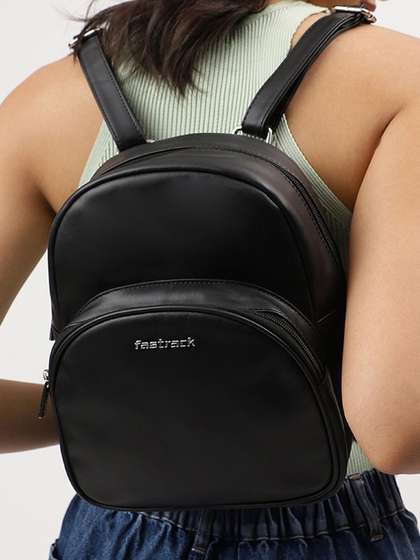 Fastrack Women Ivory
                        Black College Backpack Bag